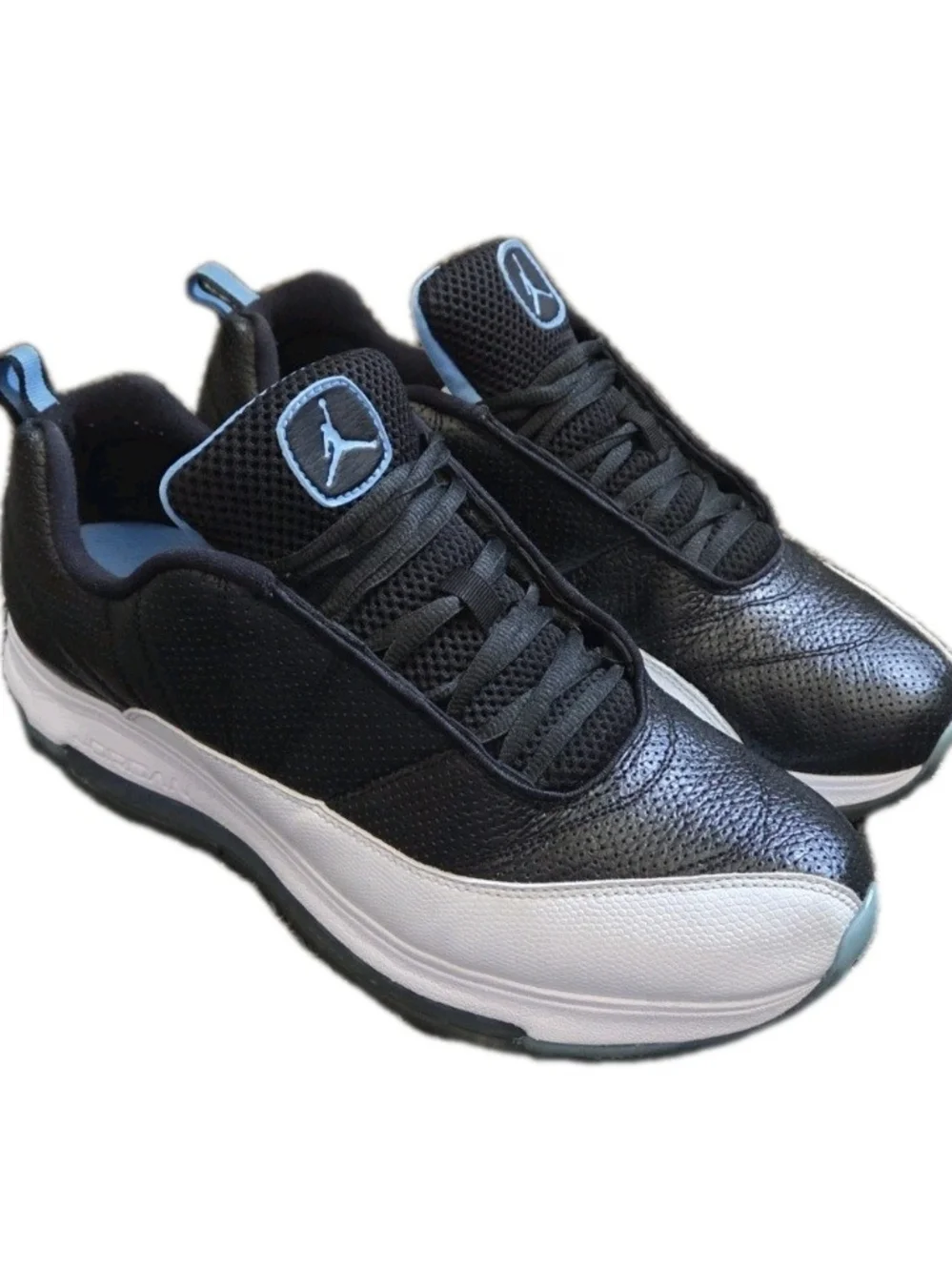 Nike Air Jordan Comfort Max XII Black White Leather Blue US Men's 11